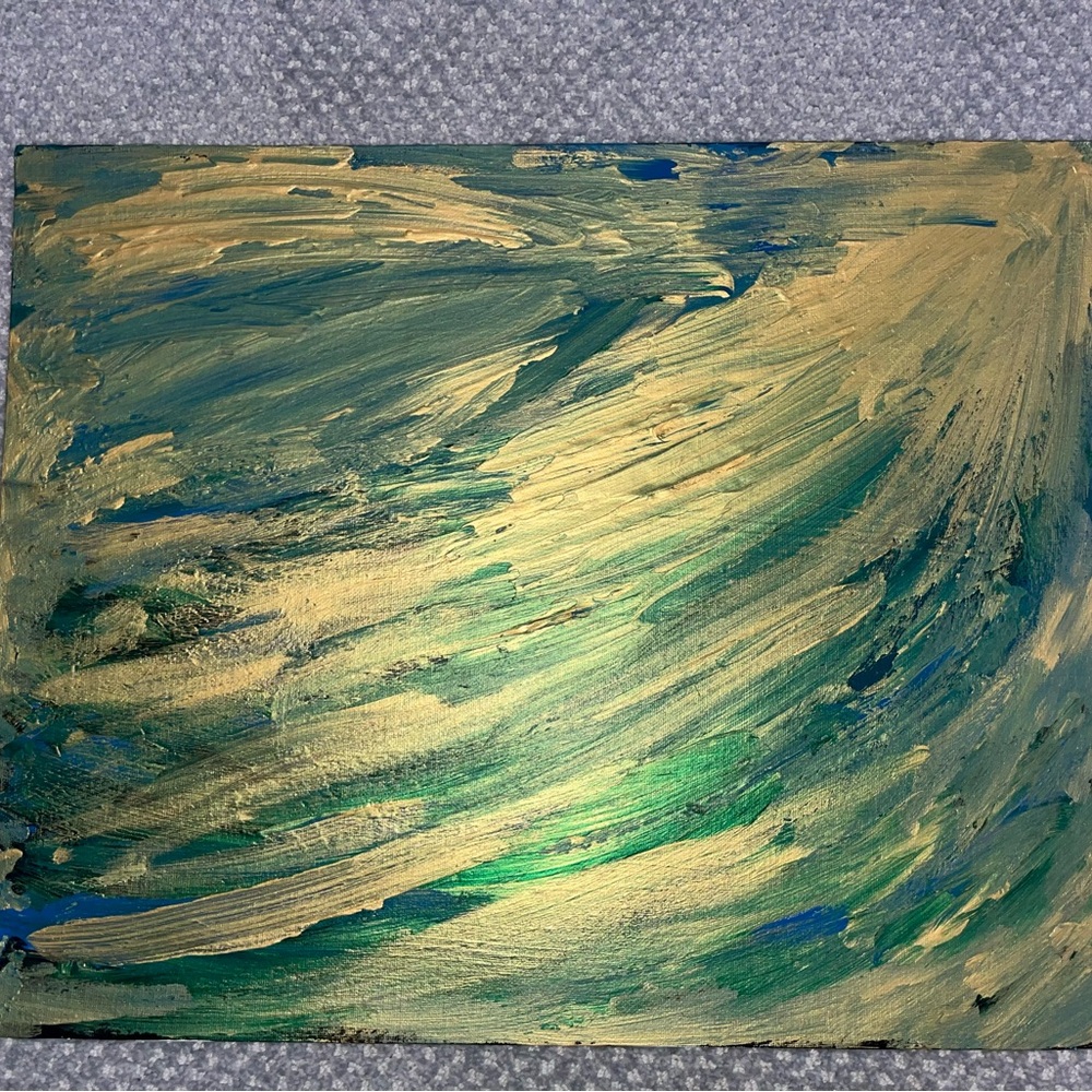 Good and blue painting. I made myself. Beautiful and in perfect condition.